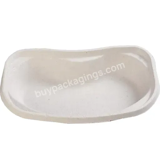 Compostable Nursing Pulp Disposable Bedpan Urinal Patient White Disposable Pulp Bedpan Care Pulp Round Male Urinal Bottle