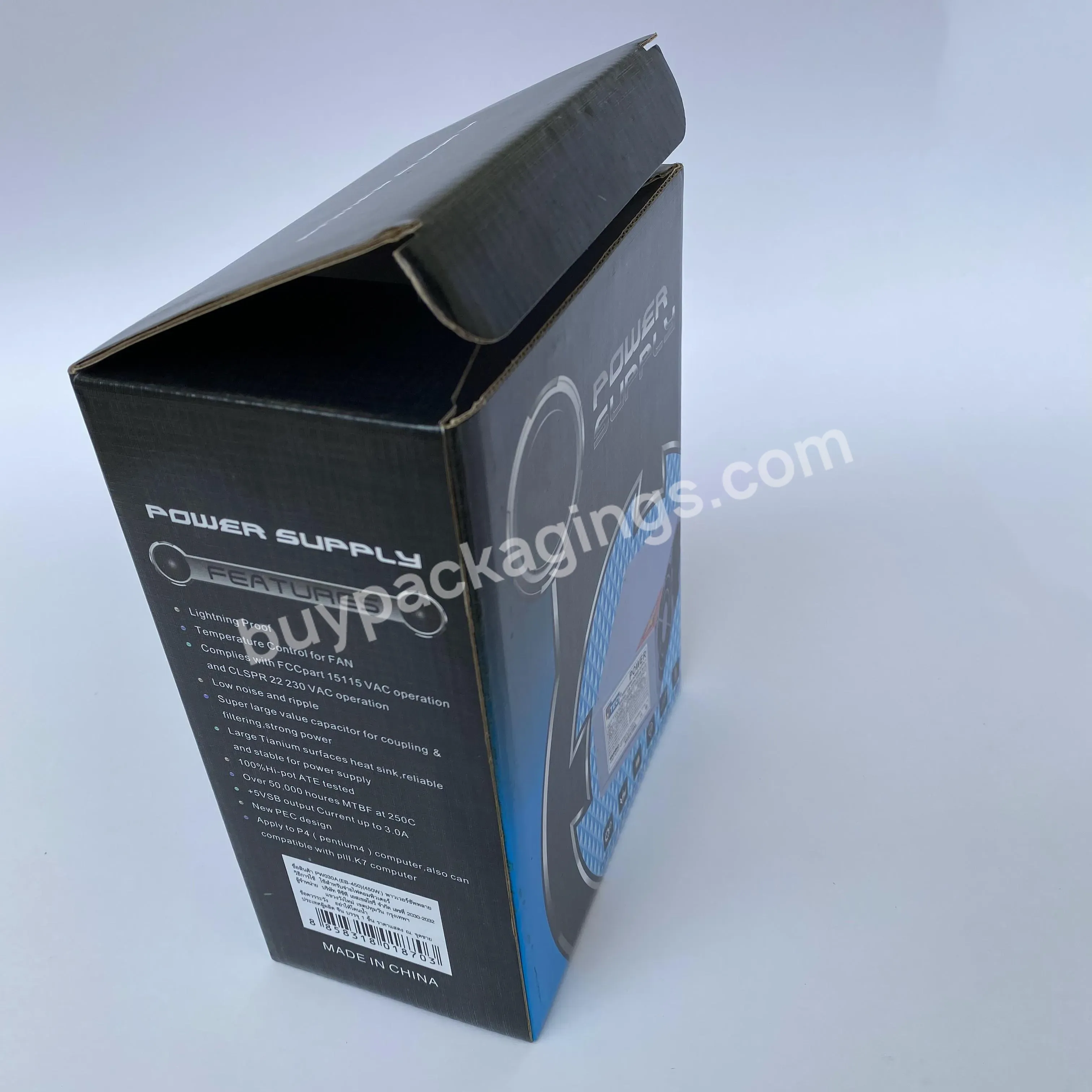 Computer Power Packaging Color Shipping Hard High Quality Color Corrugated Cardboard Box