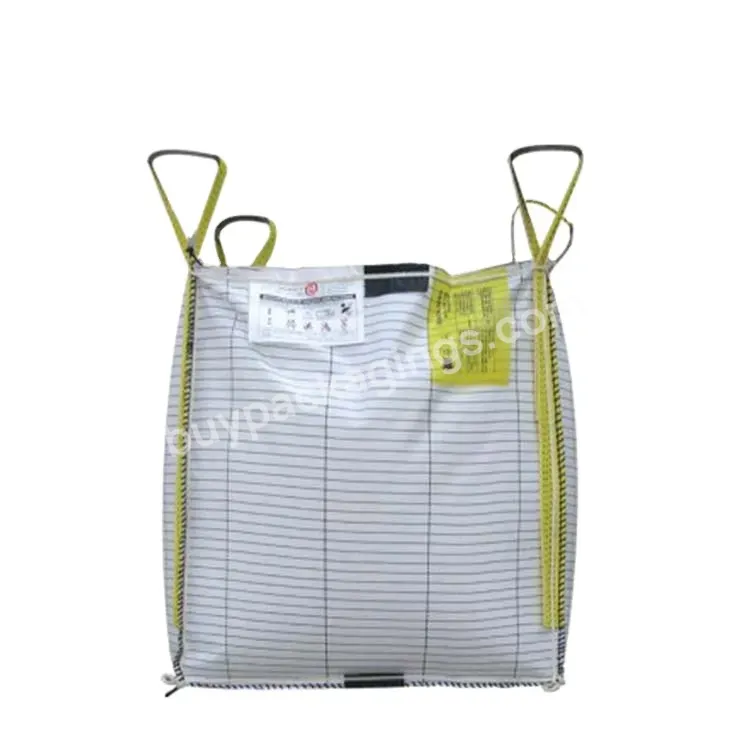 Conductive Pp Big Bag 1 Ton Super Sack Bulk Bag Jumbo Big Bag 1500kg/2000kg Factory Direct Sale