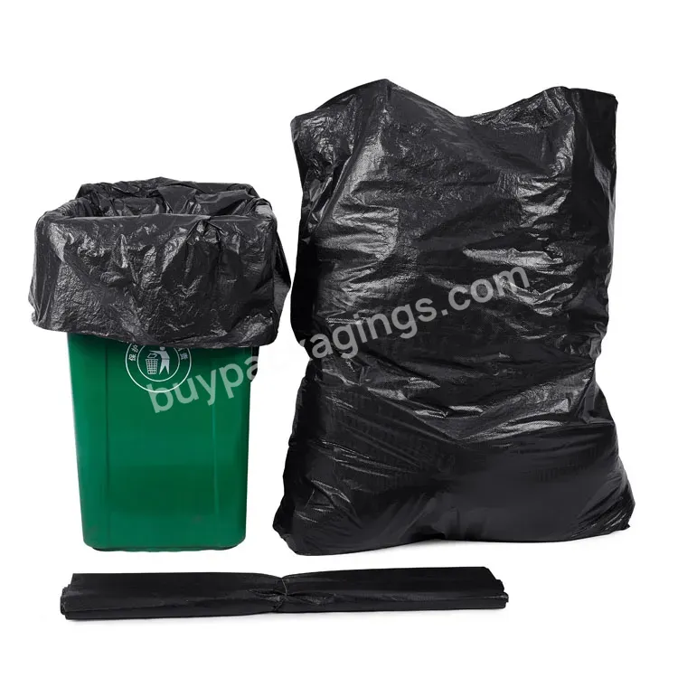 Construction Black Ldpe Hdpe Plastic Bin Industrial Garbage Bag 120 Liters Plastic Bags For Rubbish
