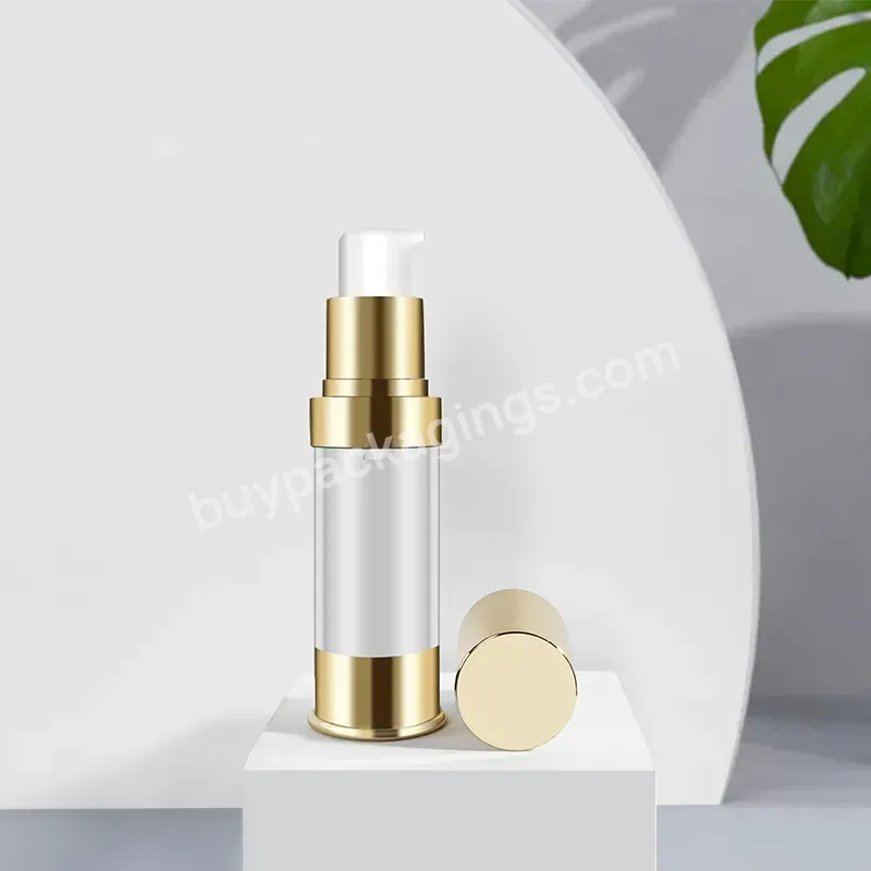 Convex Shoulder Airless Bottle 5ml 10ml 15ml 20ml Custom Color Private Logo Plastic Pump Bottle 100 Minimum Luxury Skin Care