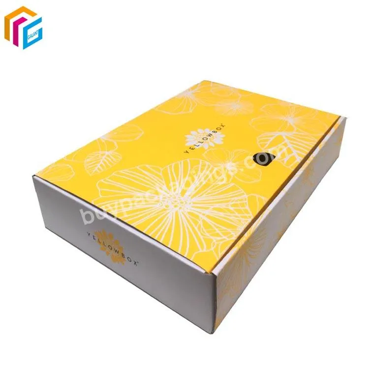 corrugataed cute package custom mailer boxes with tear strip custom shipping box packaging