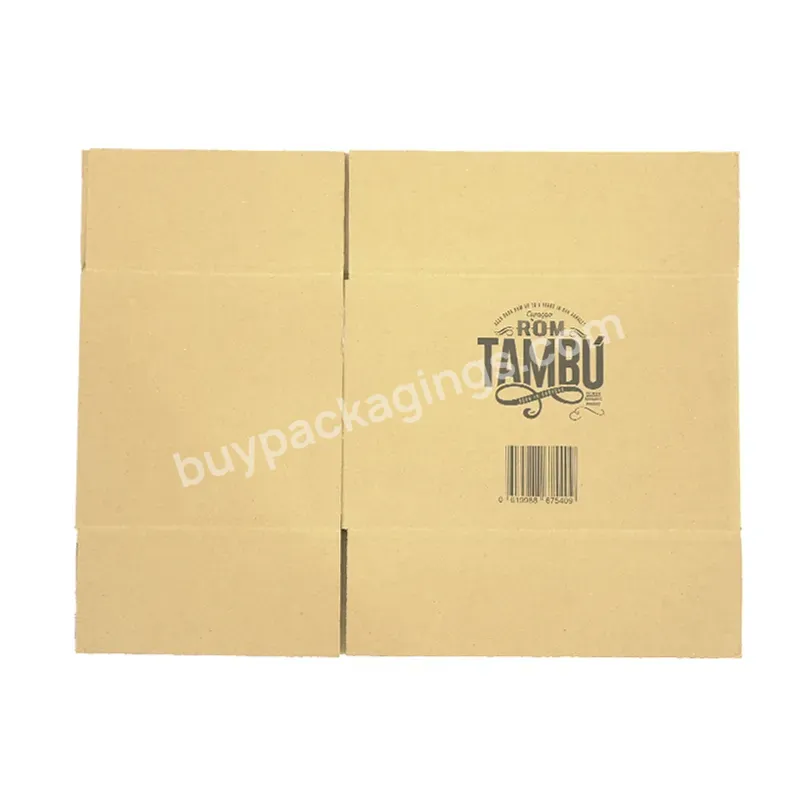 Corrugated Boxes Moving Box Wholesale 6 Bottles Red Wine Packaging Carton Box Custom Printed Shipping Whiskey Beer Corrugated C