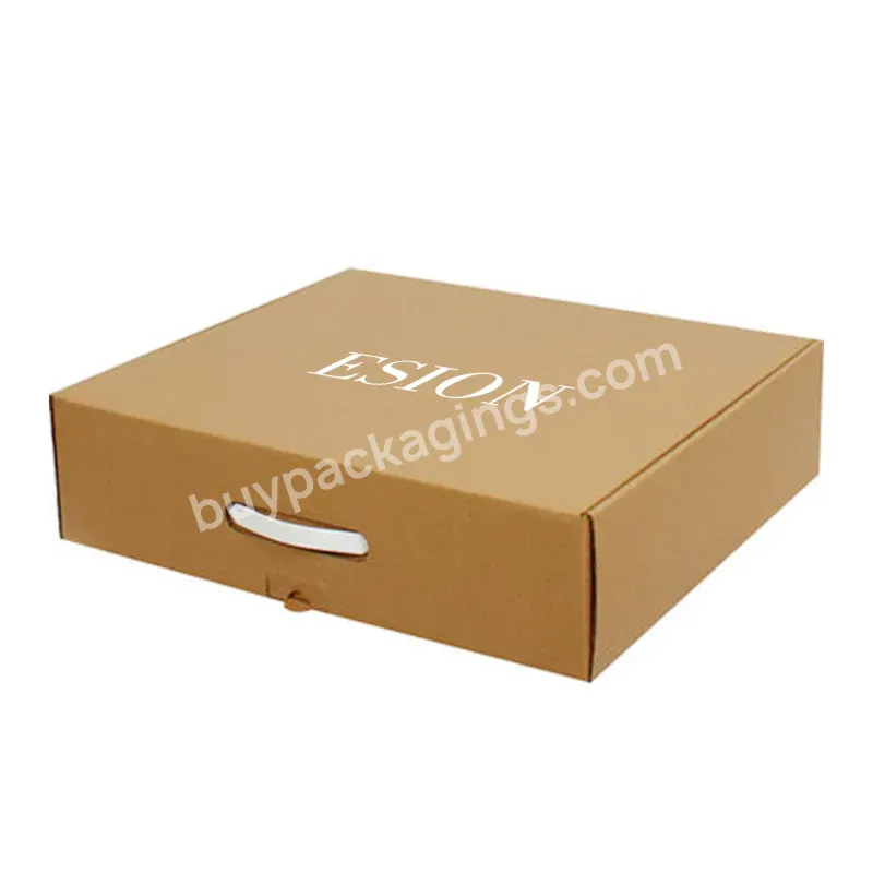 Corrugated Brown Paper Kraft Cardboard Box Packaging Custom Design Laptop Shipping Boxes