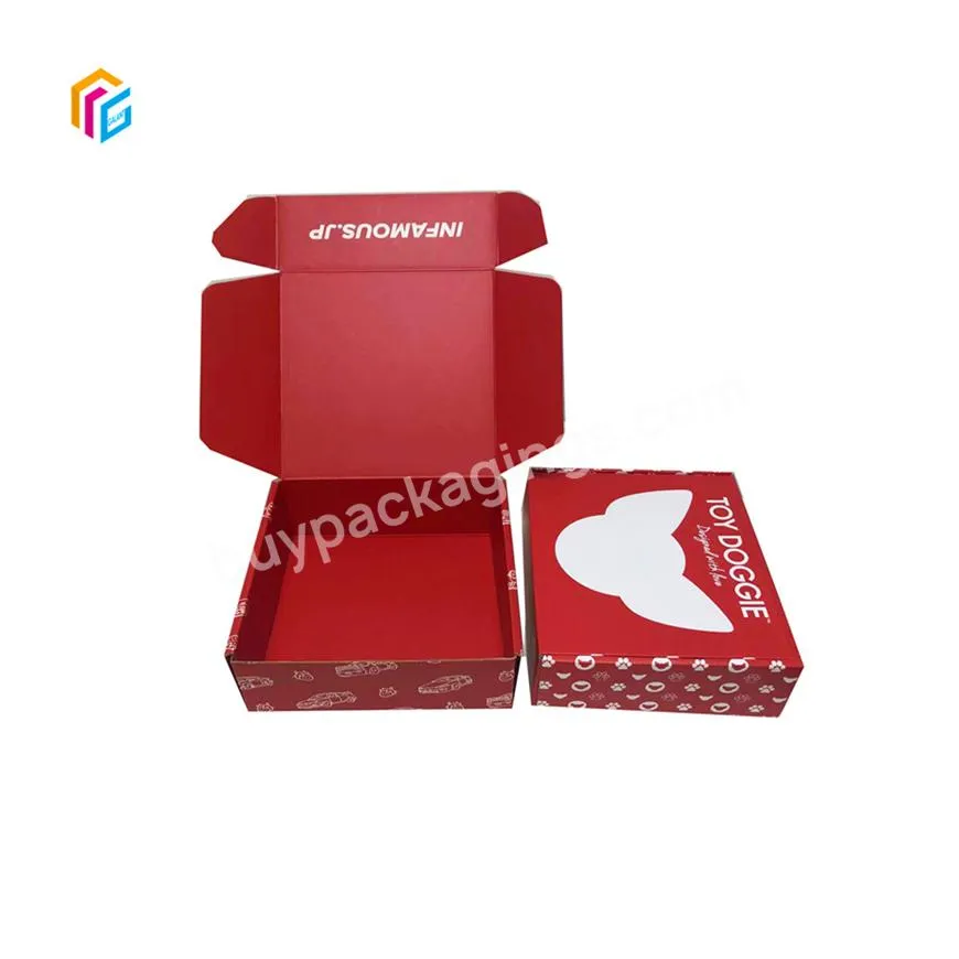 corrugated cardboard customised mailer carton packaging box small self seal folding corrugated box handle