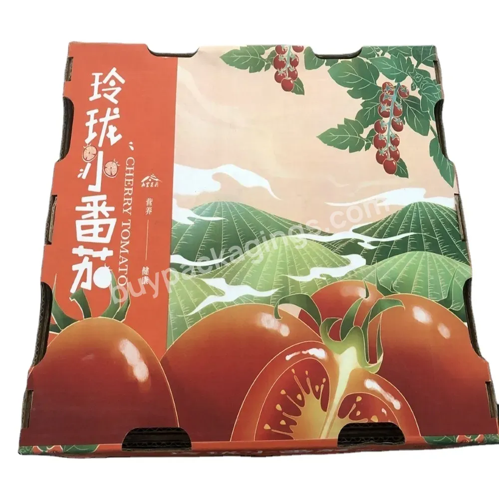 Corrugated Cardboard Paper Orange Apple Lemon Mango Fruit Vegetable Packaging Carton Box