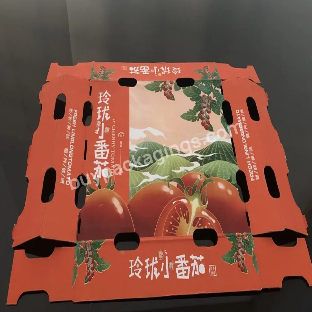 Corrugated Cardboard Paper Orange Apple Lemon Mango Fruit Vegetable Packaging Carton Box