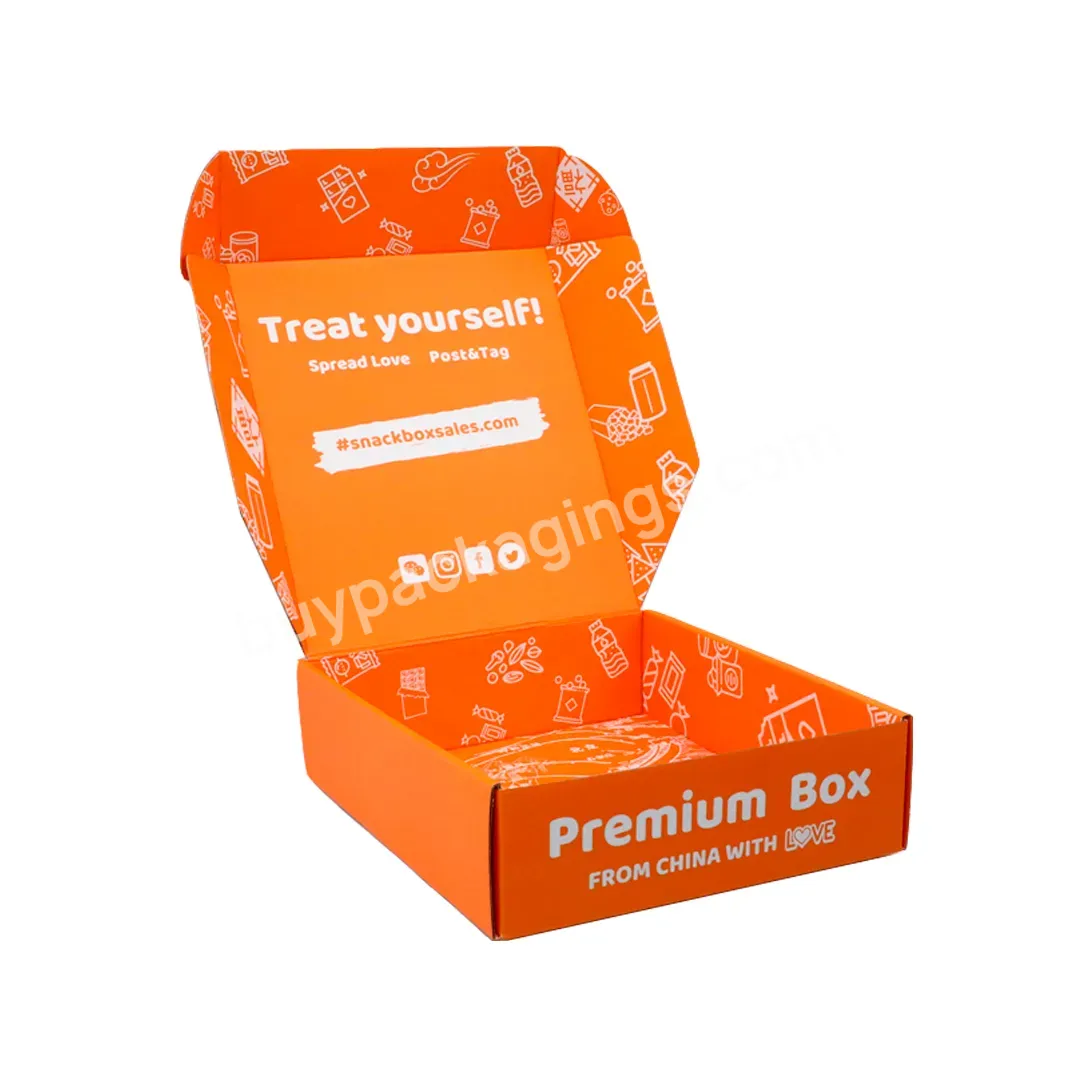 Corrugated Cardboard Paper Subscription Mailer Shipping Box With Logo