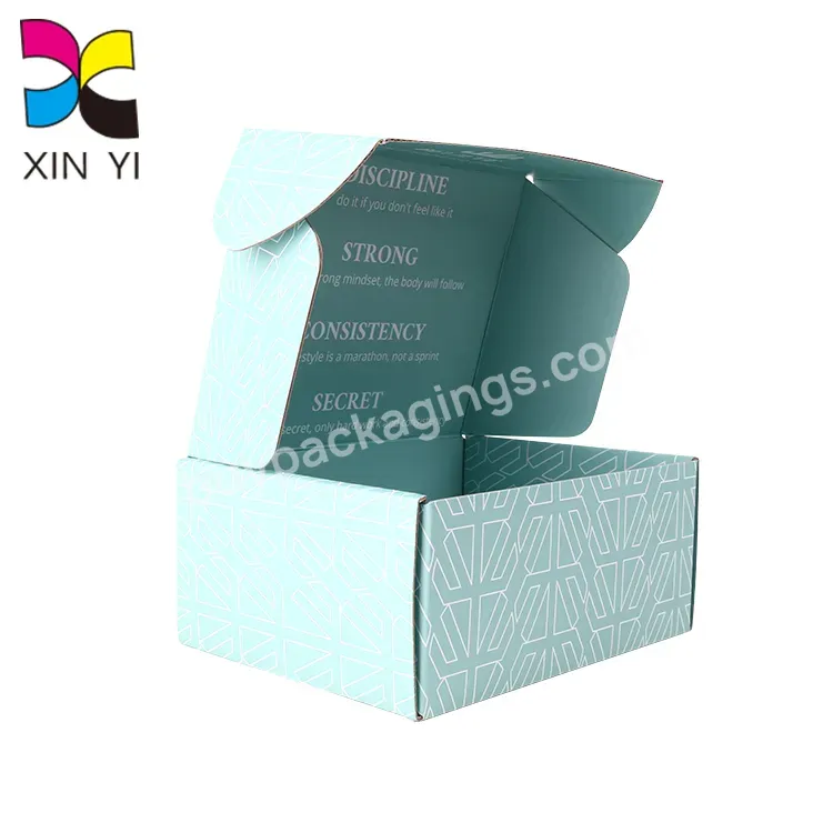 Corrugated Flute Mailer Tea Box Shipping Boxes Custom Logo Printed Packaging Boxes