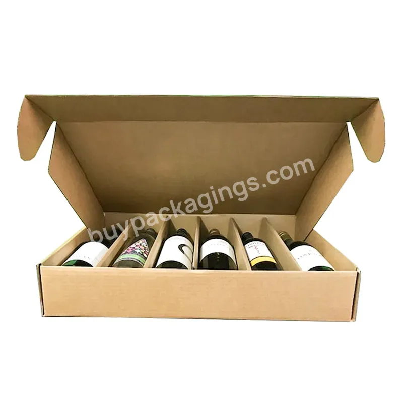 Corrugated Large Airplane Paper Box Shipping Package Custom Design And Size Folding Wine Paper Box