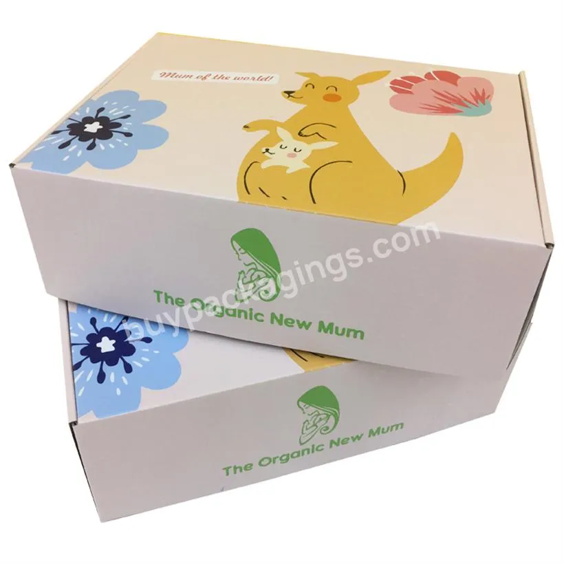 corrugated mailing kraft packaging mailer boxes custom printed embossing jewelry packaging shipping box