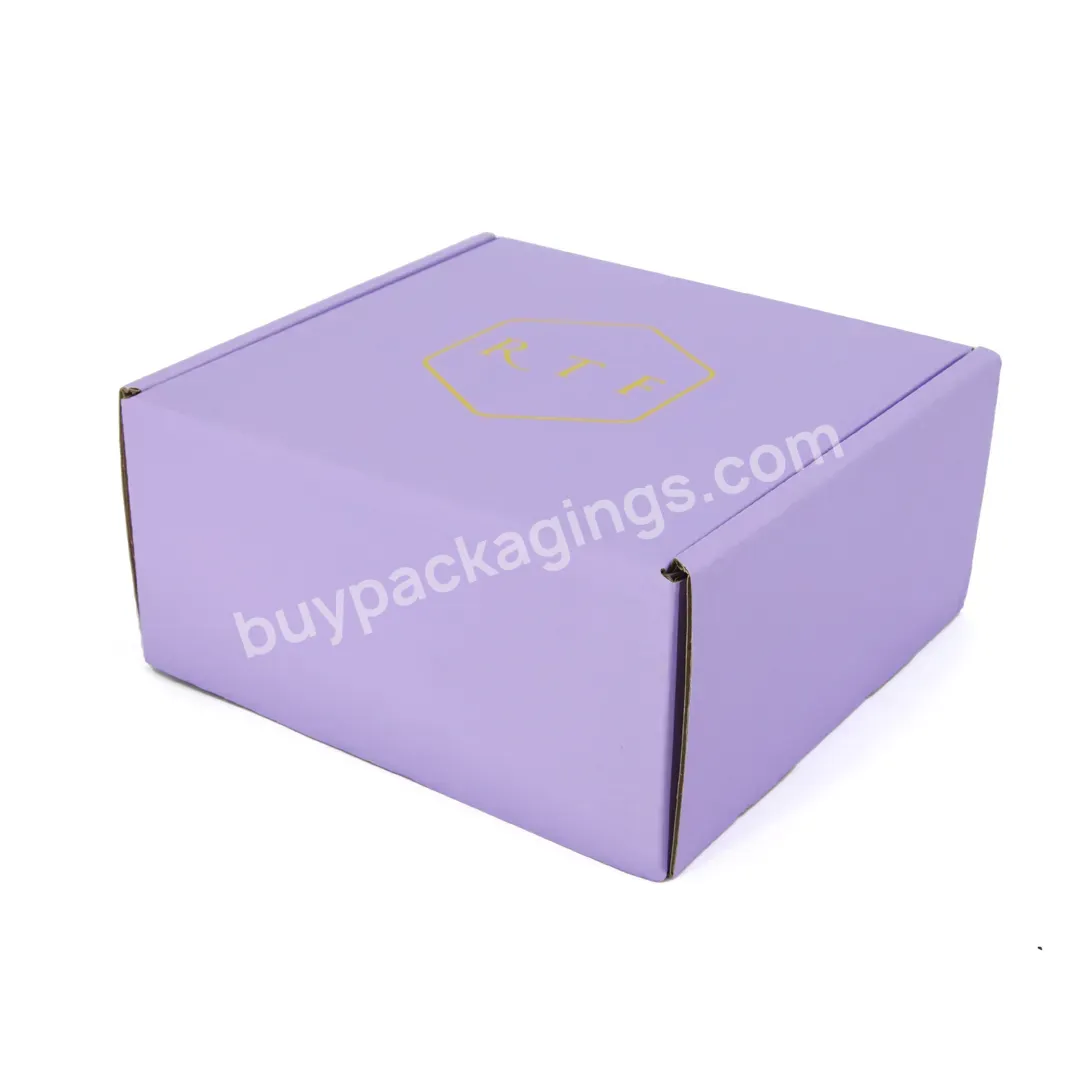 Corrugated Paper Box Garment Apparel Clothing Gift Packaging Box For Hair Wig Packaging