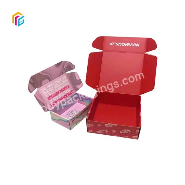 corrugated paper shipping mailer paper packaging box custom printed embossing kraft paper shipping box