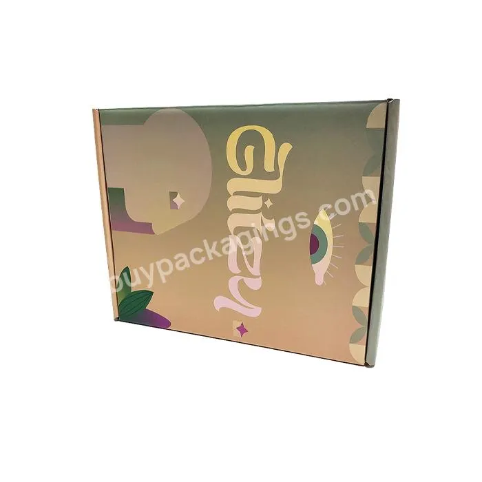 corrugated paper shipping tuck top mailer boxes with tear strip premium shipping box