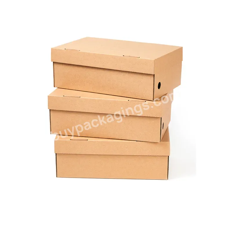 Corrugated Shipping Boxes Kraft Packaging Mailer Box For Clothing Shoe Box Be Shipped As One Item Recycled Cardboard Gift Paper