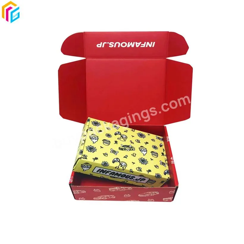 corrugated shipping boxes luxury mailer packaging box custom printed self sealing shipping box 15.5in long