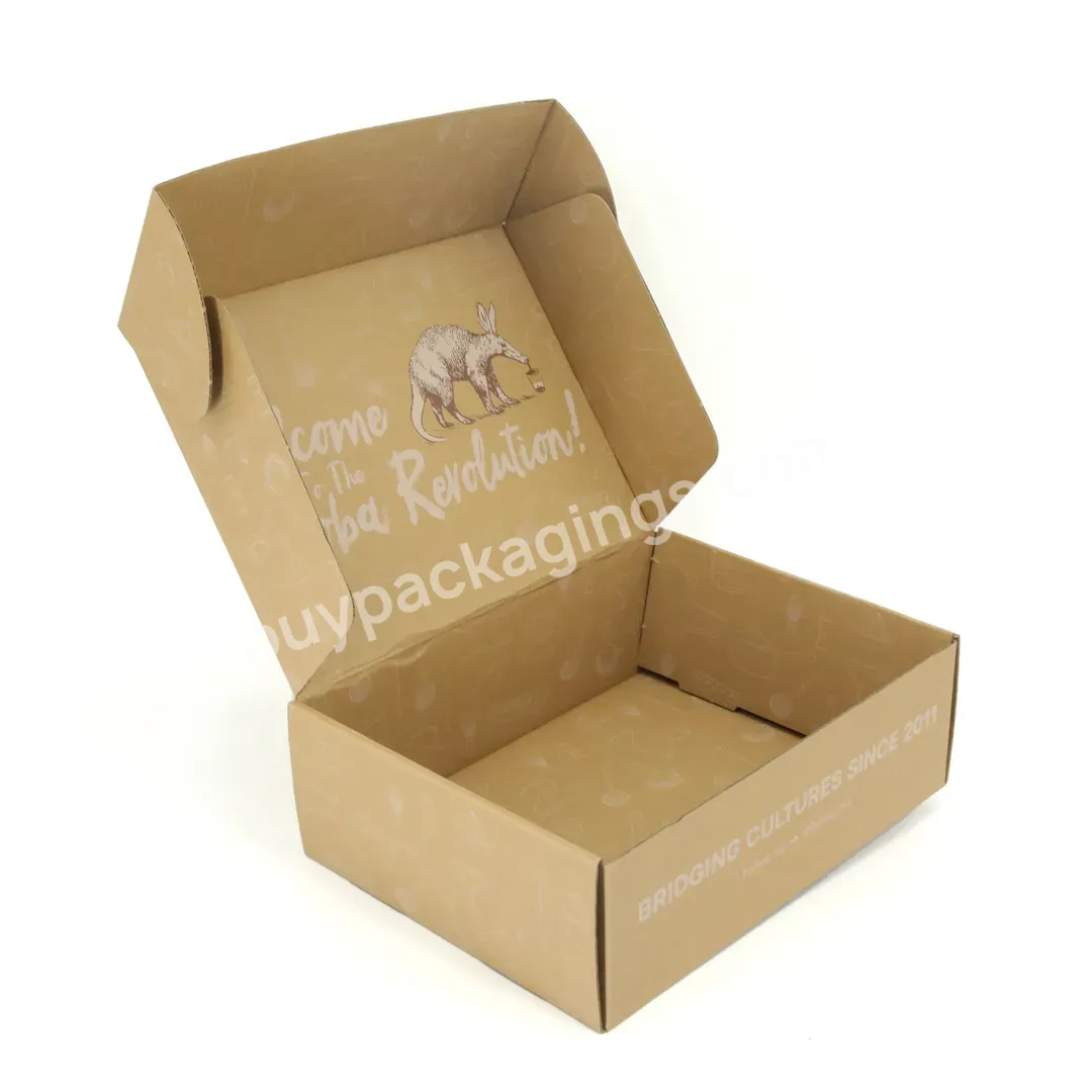 Corrugated Shipping Packaging Boxes Wholesale Felxo Logo Printing