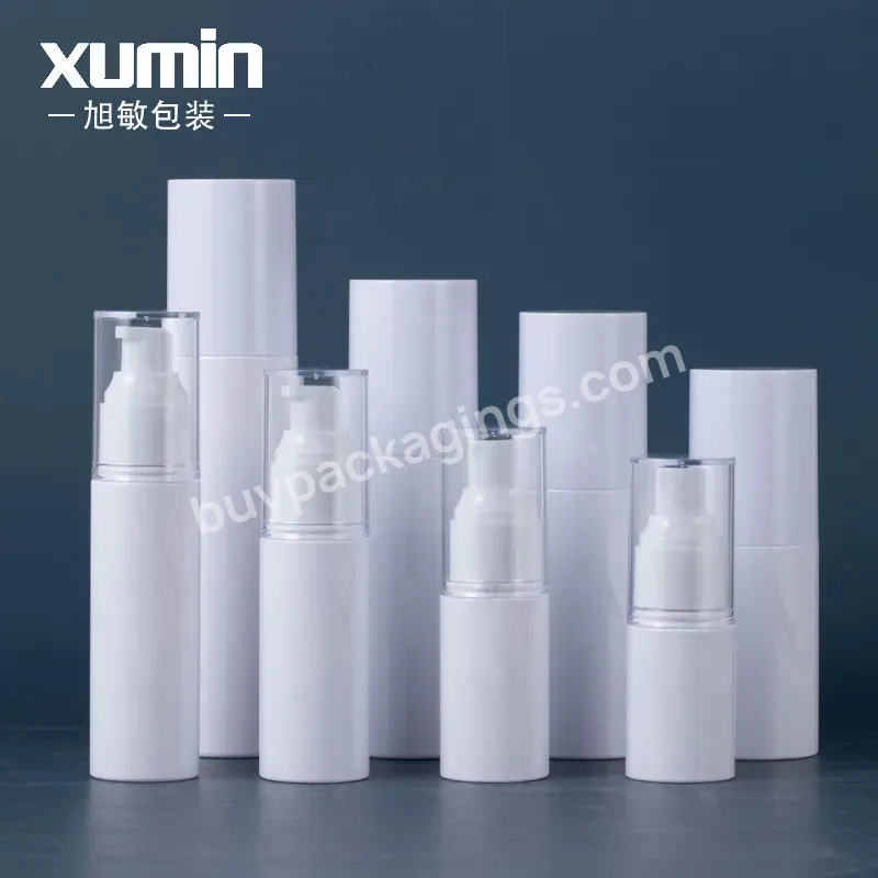 Cosmetic 30/40/50/60/80ml Spray Pump Bottle Empty Plastic Pet Fine Mist Sprayer White Plastic Bottles With Pp Pump And Ps Cover