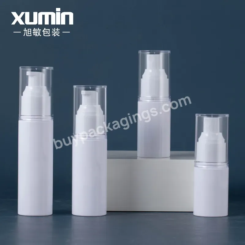 Cosmetic 30/40/50/60/80ml Spray Pump Bottle Empty Plastic Pet Fine Mist Sprayer White Plastic Bottles With Pp Pump And Ps Cover