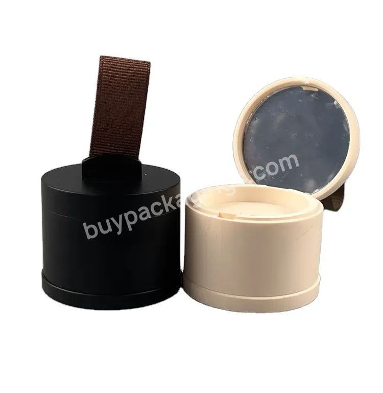 Cosmetic 5g Matte Surface Hairline Powder Container With Mirror Puff Dry Shampoo Powder Container