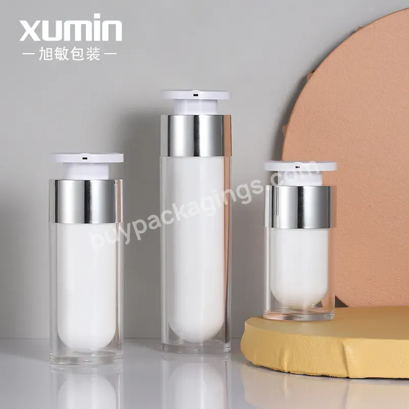 Cosmetic Airless Pump Bottle 15ml 30ml 50ml 2oz Lotion Airless Pump Bottle Packaging Container