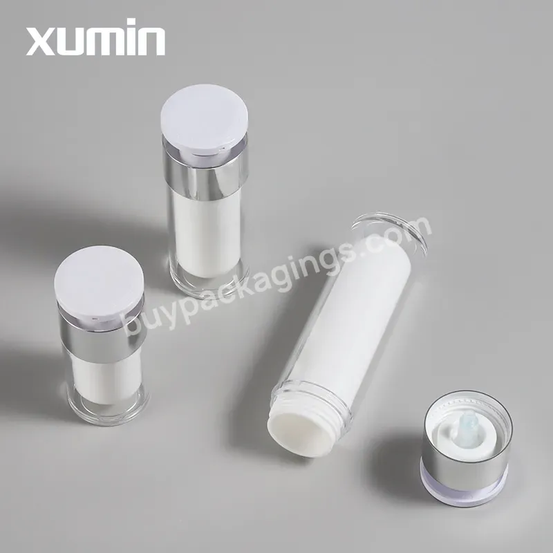 Cosmetic Airless Pump Bottle 15ml 30ml 50ml 2oz Lotion Airless Pump Bottle Packaging Container