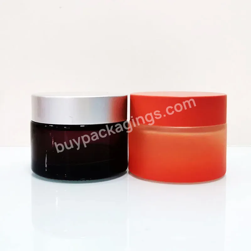 Cosmetic Blue Empty Packaging 5g 10g 15g 20g 30g 50g 80g 100g 200g Frosted Cosmetic Cream Container With Lids