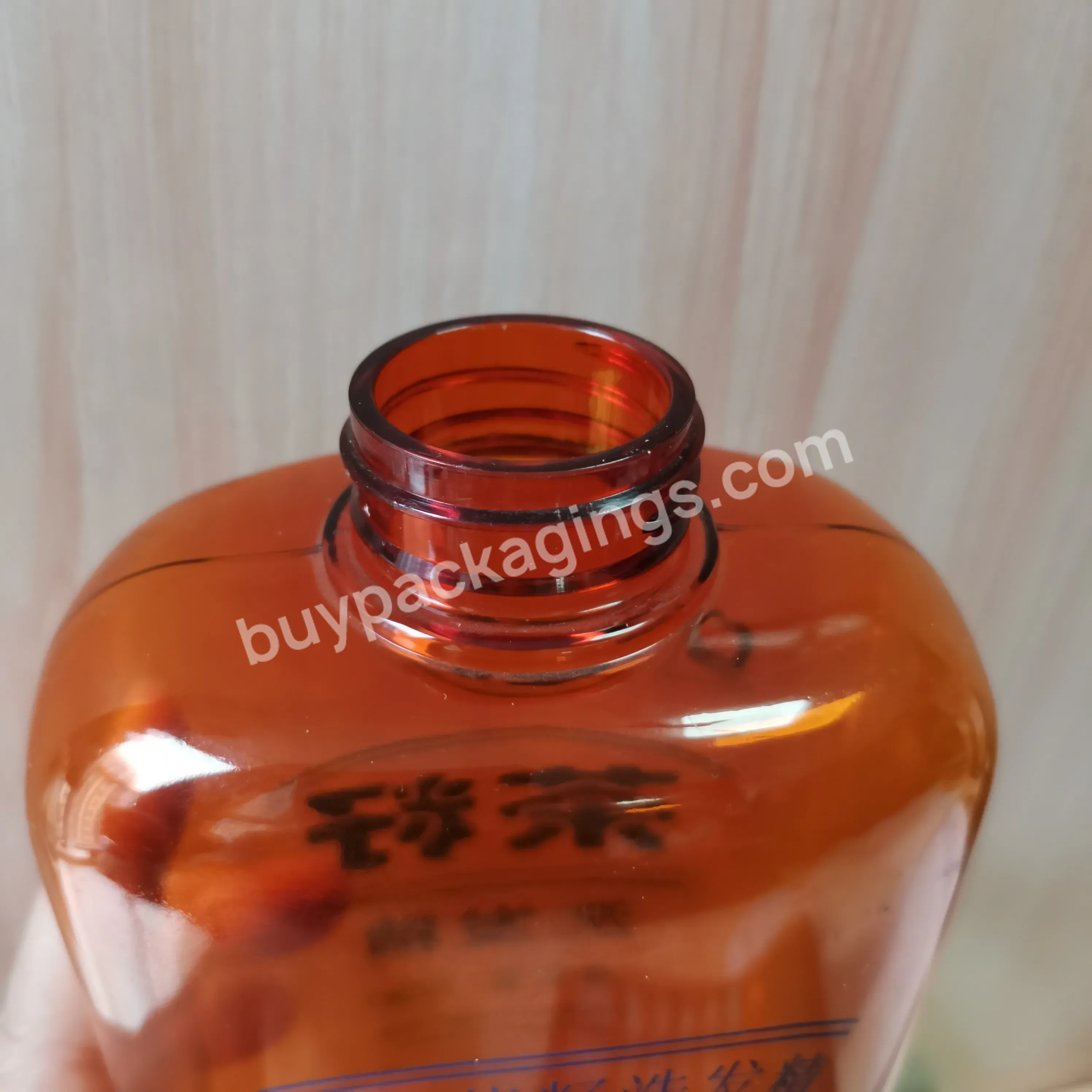 Cosmetic Bottle Amber Color 700ml Shampoo Bottle With Flip Top Cap Custom Logo Printing In Cosmetic Container Package