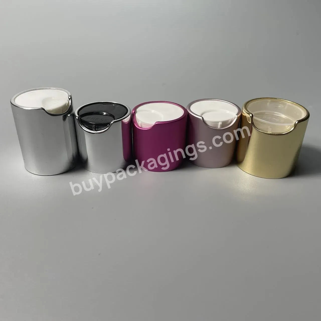 Cosmetic Bottle Cap 20/410 24/415 28/410 28/415 Aluminum Plastic Gold Silver Disc Top Cap