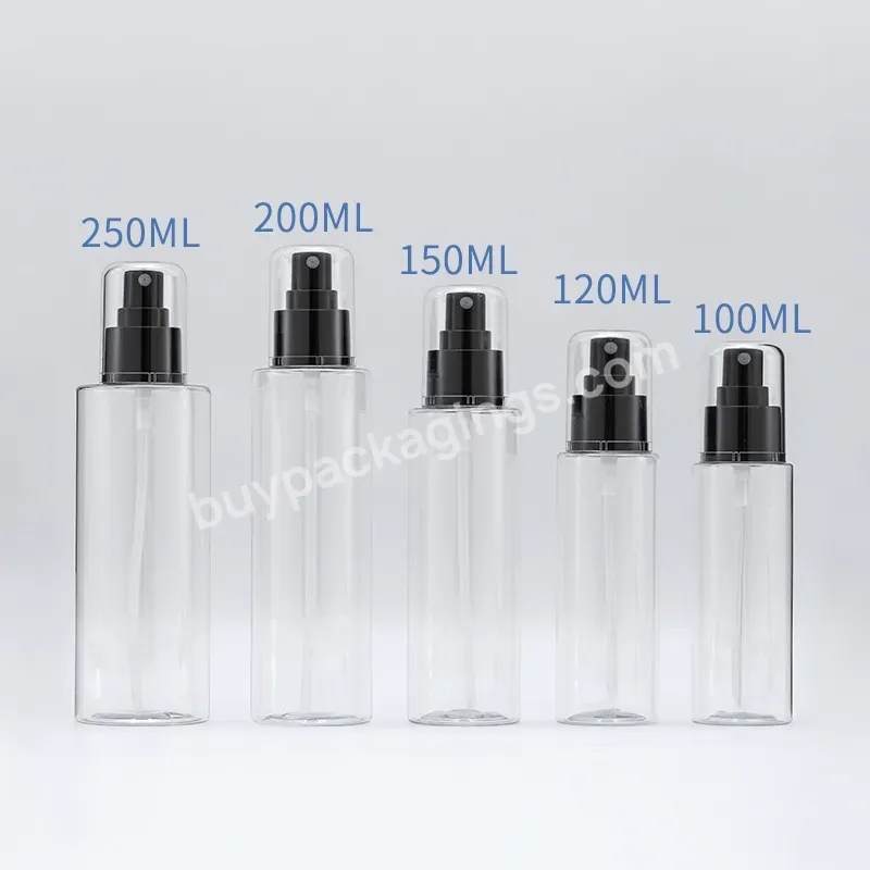 Cosmetic Clear Spray Bottle 100ml 150ml 200ml 250 Ml Pet Plastic Spray Bottle