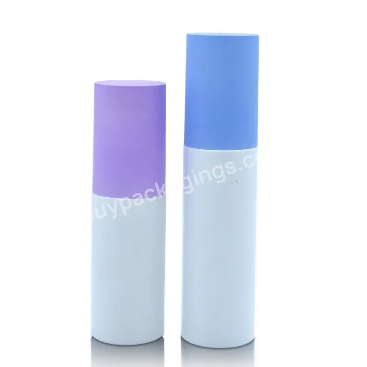 Cosmetic Containers Manufacturer 30ml White Empty Pet Spray Pump Bottle With Cover Cap