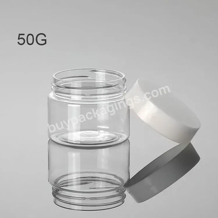 Cosmetic Cream Clear Plastic Jars With Lids 50g 100g 120g 150g 200g Plastic Jars Containers - Buy Small Plastic Jar,Plastic Jars With Screw Top Lids,8 Oz Plastic Jars.