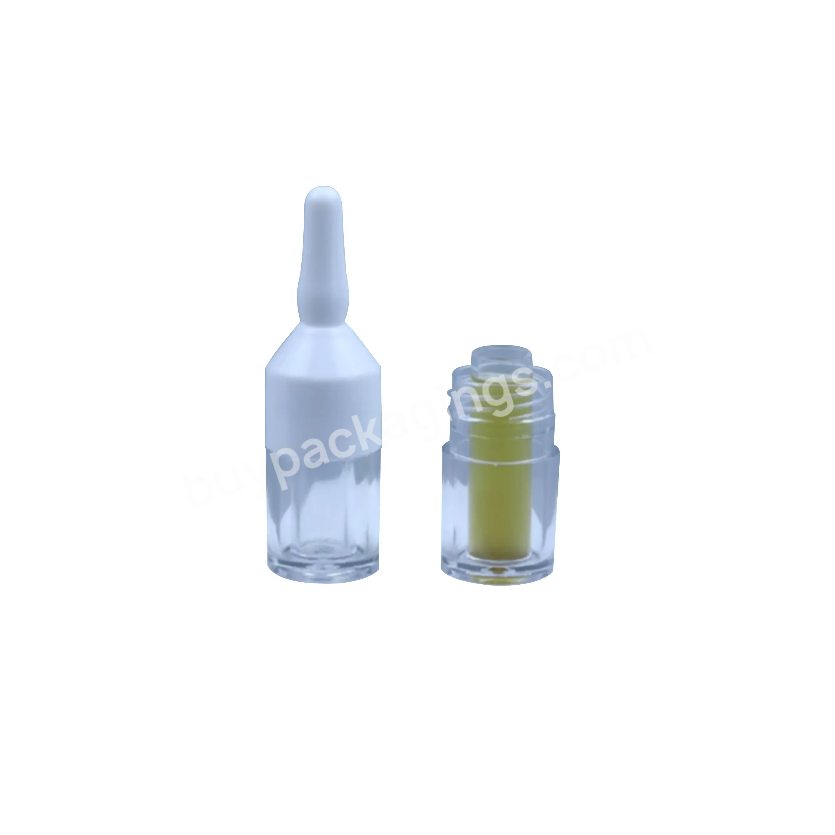 Cosmetic Double Chamber Bottle 3ml Plastic Ampoule Bottle Essential Oil Essence Packaging