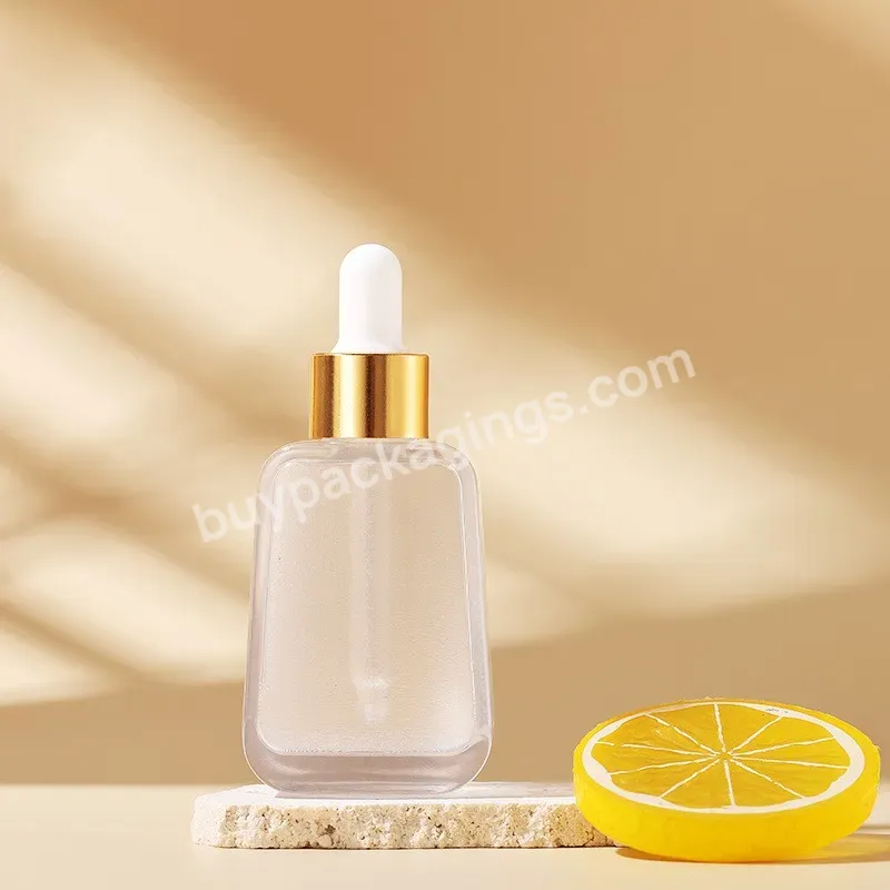 Cosmetic Dropper Glass Serum Bottle Packaging Skin Care Serum Glass Bottle Dropper 30ml