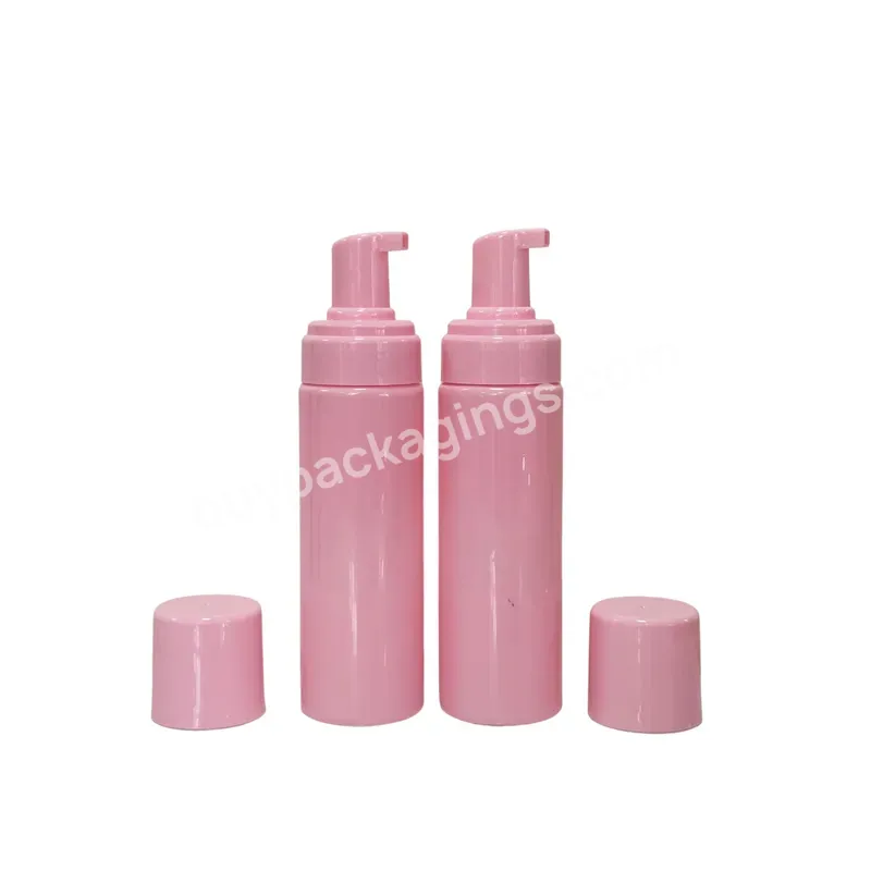 Cosmetic Facial Cleanser Mousse Bath Wash Eyelash Foaming Plastic 100ml 120ml 150ml 200ml 250ml Pink Foam Pump Bottle