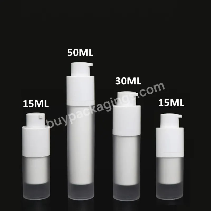 Cosmetic Frosted Airless Bottle 15ml 30ml 50ml Lotion Pump Bottle