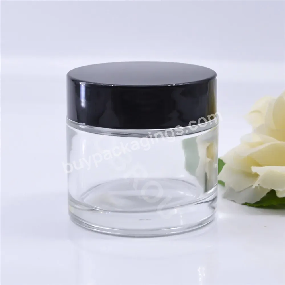 Cosmetic Glass Jar 5g 10g 15g 20g 25g Clear Small Glass Cream Jars 30g 50g 60g 100g Glass Jar Wholesale