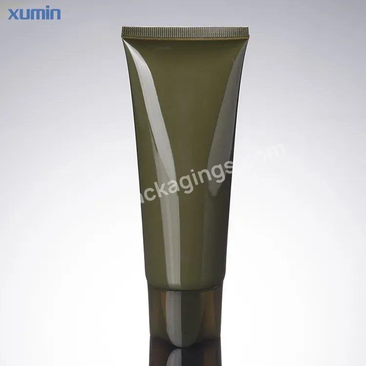 Cosmetic Green Soft Tube Flip Cap Plastic Tube Packaging Squeeze Tubes Container