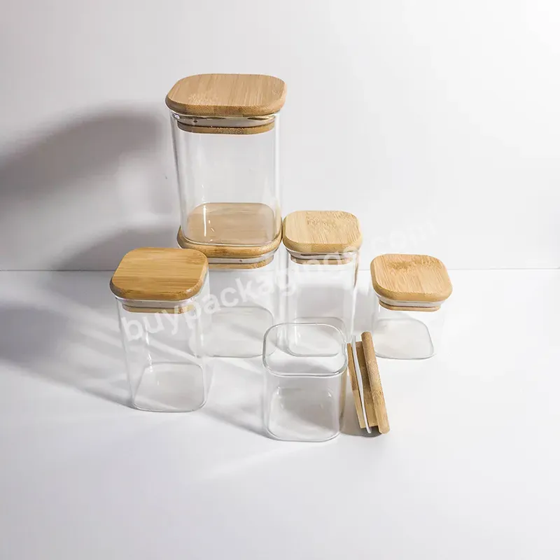 Cosmetic Jar Food Panry Container 150ml Frosted White Pp Glass Wax Scrub Container Cream Jar With Bamboo Wooden Lids