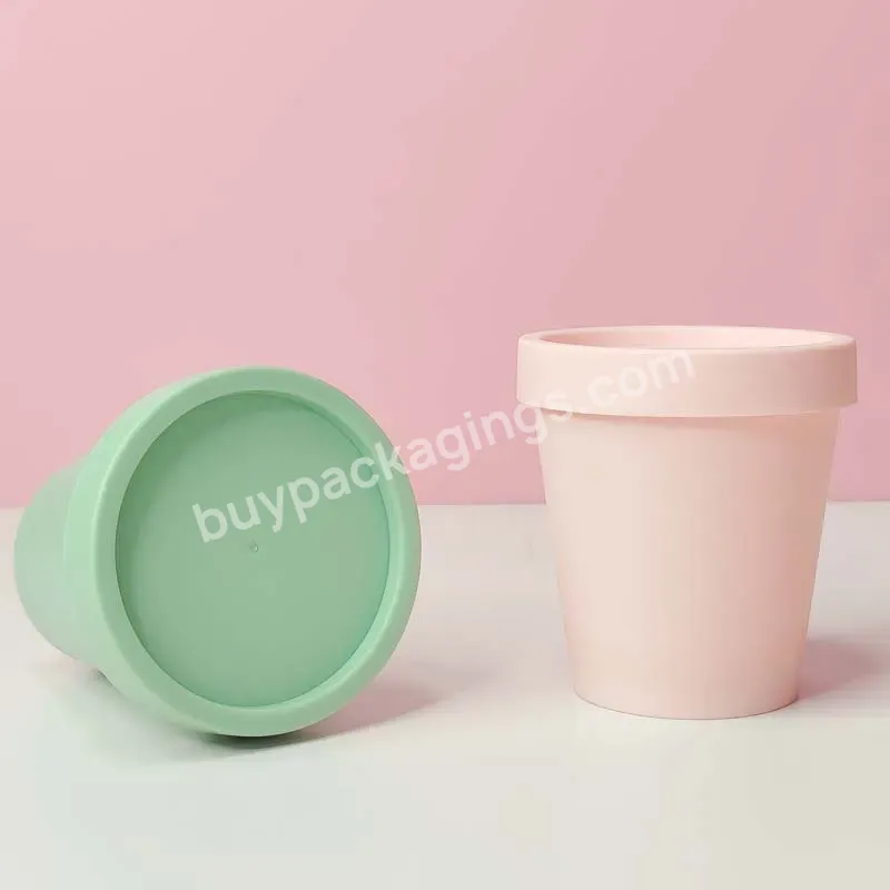 Cosmetic Jar With Inner Cap Green Pink High Quality Empty Colorful Free Sample Refillable Plastic Jar