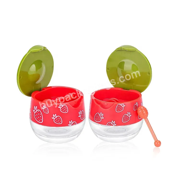 Cosmetic Lip Balm Packaging Oem Lip Care Containers Cute Ball Shape 6g Plastic Acrylic Lip Balm Jars