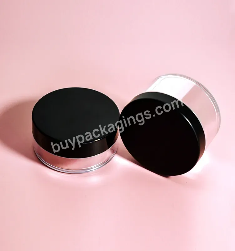 Cosmetic Loose Powder Sifter Jar Plastic Loose Powder Jars 20g 10g Rotating Sifter Loose Ps Plastic Jar Neck Cosmetic Packing