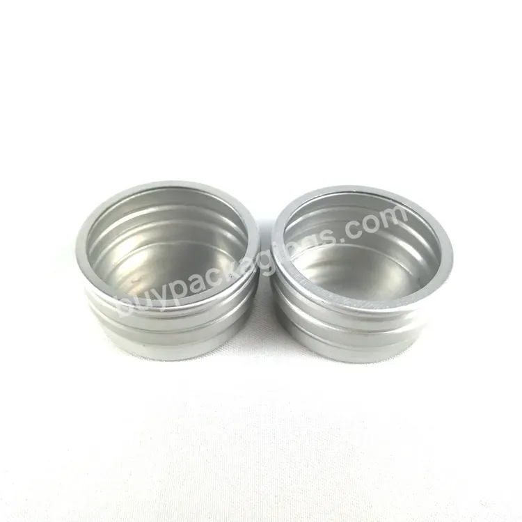 Cosmetic Mini Aluminum Jar 10g 15g Portable Lip Balm Cream Container With Transparent Window Top