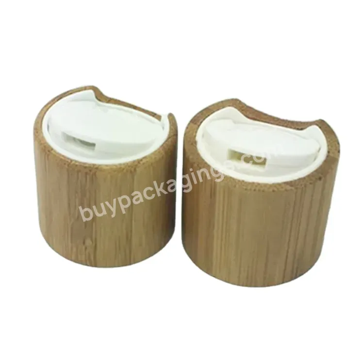 Cosmetic Natural Bamboo Collar 20 24 28mm Bamboo Cap Plastic Bottle,Bamboo Plastic Lid