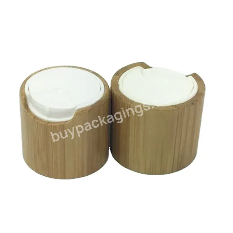 Cosmetic Natural Bamboo Collar 20 24 28mm Bamboo Cap Plastic Bottle,Bamboo Plastic Lid