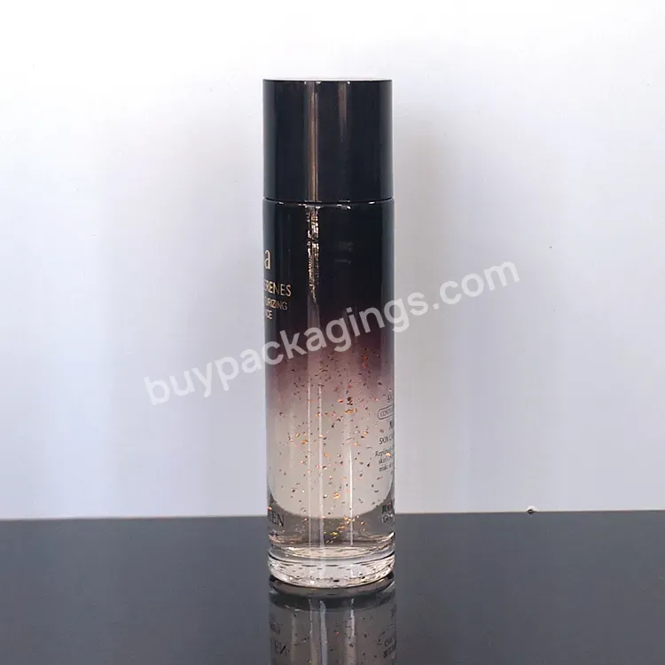 Cosmetic Packaging 120 Ml Empty Facial Skin Care Luxury Glass Lotion Bottle 100 Ml 150 Ml With Screw Top Cap For Toner