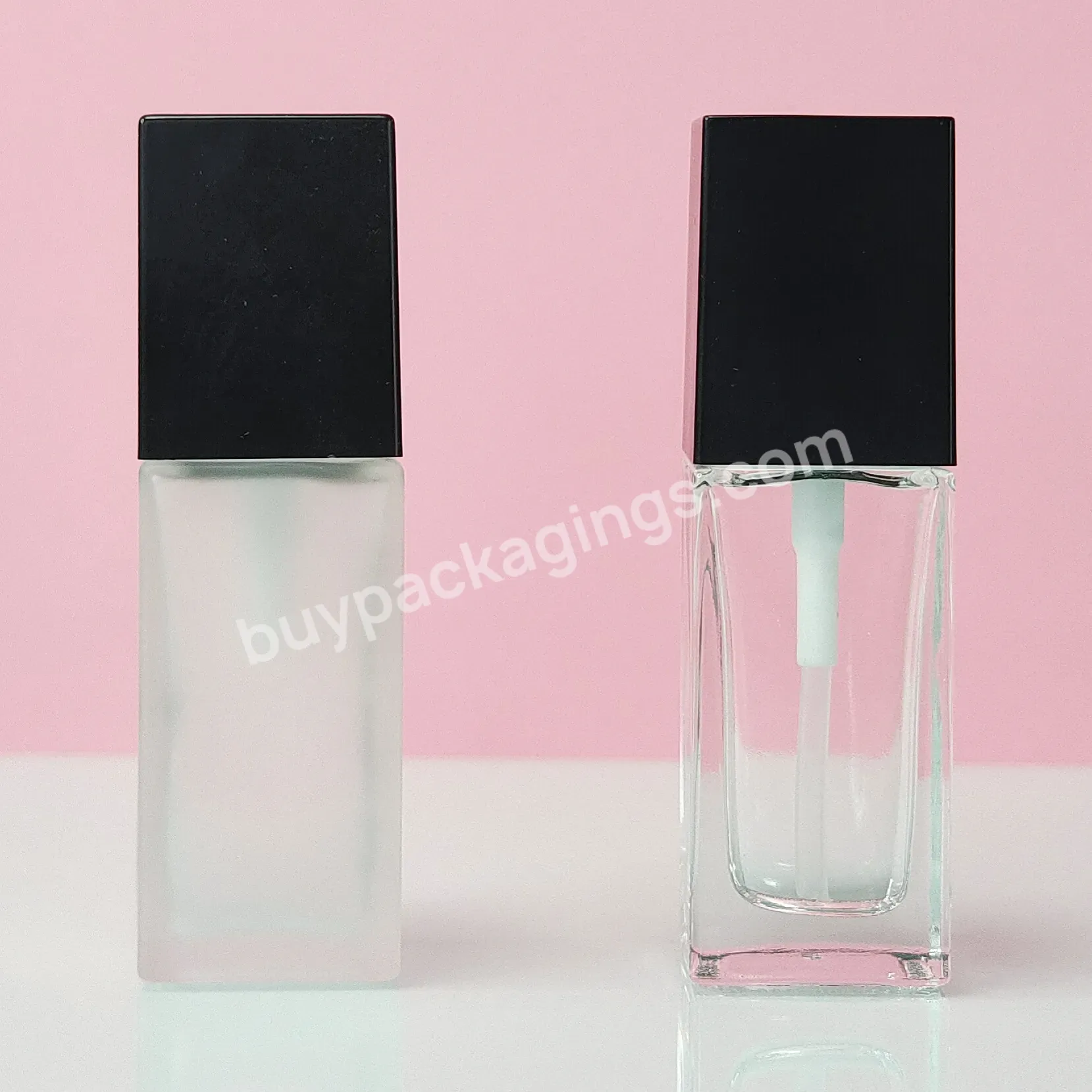 Cosmetic Packaging 1oz 30ml Frosted Glass Airless Pump Clear Liquid Foundation Bottle