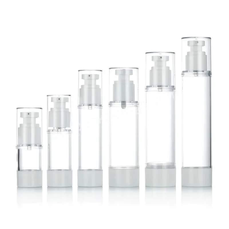 Cosmetic Packaging 30ml 50ml 80ml 100ml 120ml 150ml Transparent Refillable Plastic Airless Pump Serum Spray Bottle White