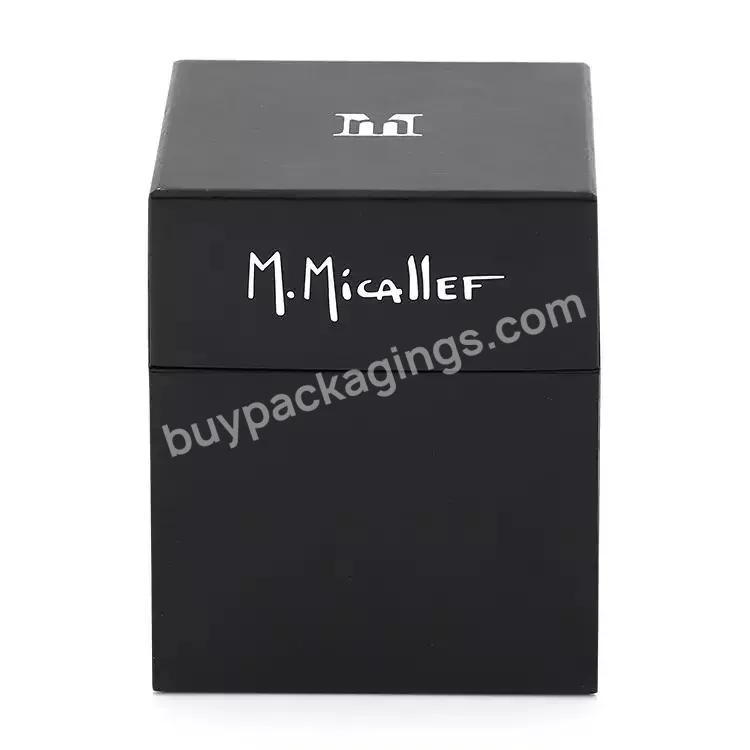 Cosmetic Packaging Box Gift Perfume Bottle Cosmetic Black Box Wholesale Hard Paper Custom Logo Luxury China Rigid Boxes