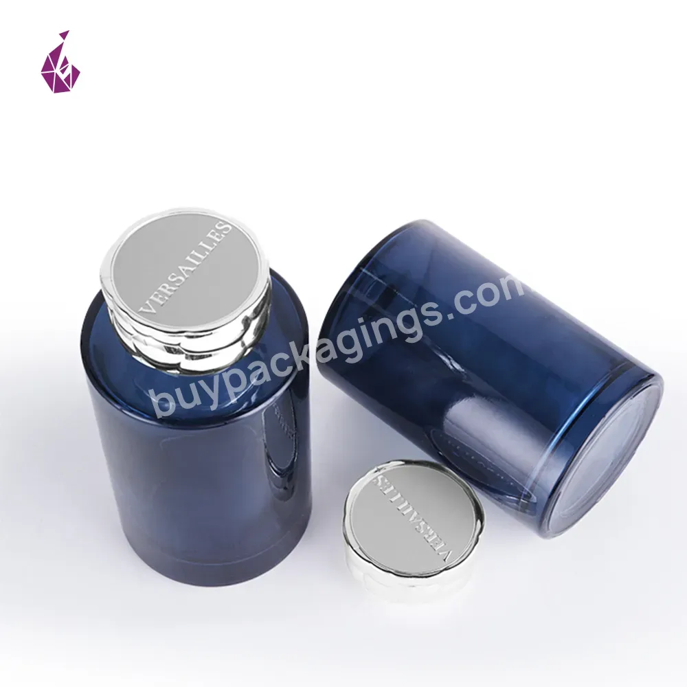 Cosmetic Packaging Luxury Cologne Classic Perfume Spray Bottles Blue For Men Perfume Bottle